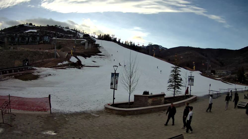 Canyons Village Ski Beach