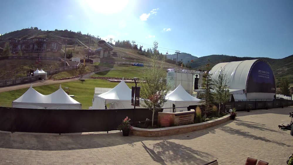 Canyons Village Ski Beach