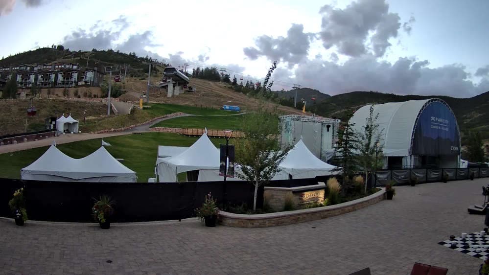 Canyons Village Ski Beach