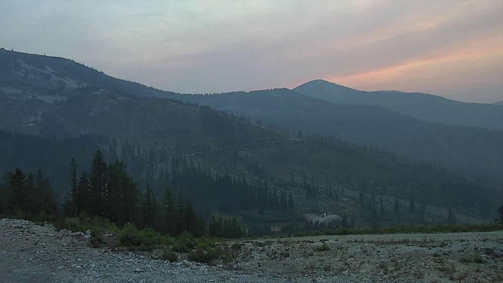View looking north from the Rowdy Grouse