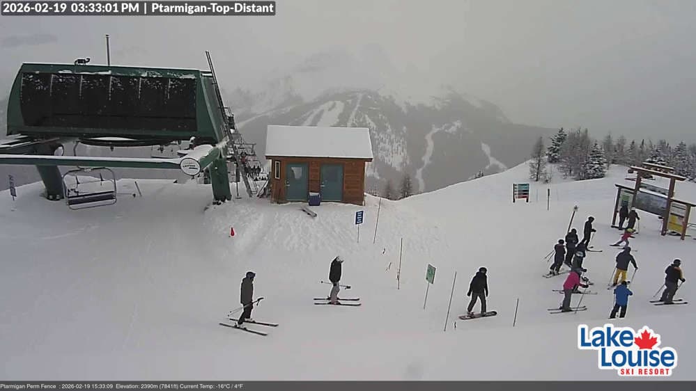 Lake Louise Mountain Fairmont Chateau Cam