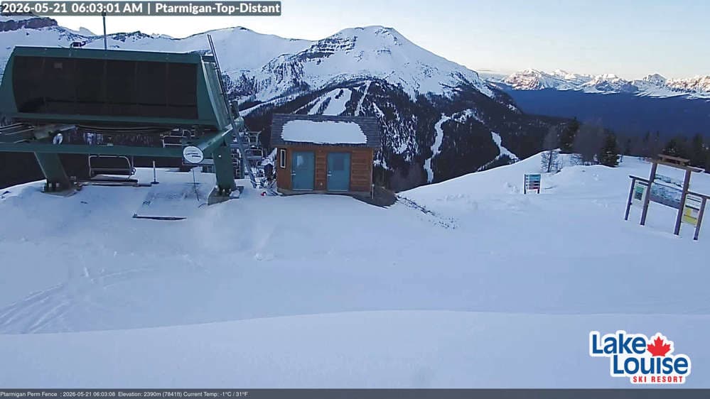 Lake Louise Mountain Fairmont Chateau Cam