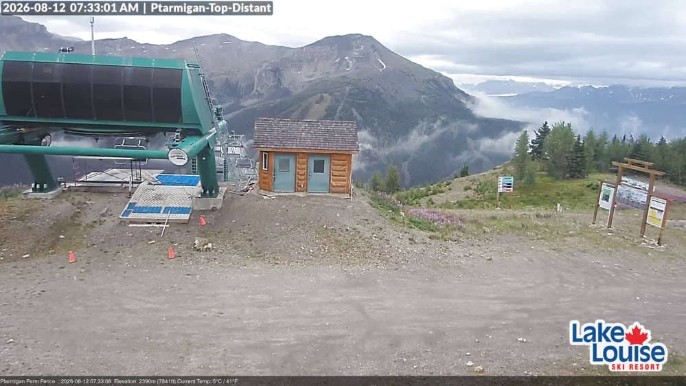 Lake Louise Mountain Fairmont Chateau Cam