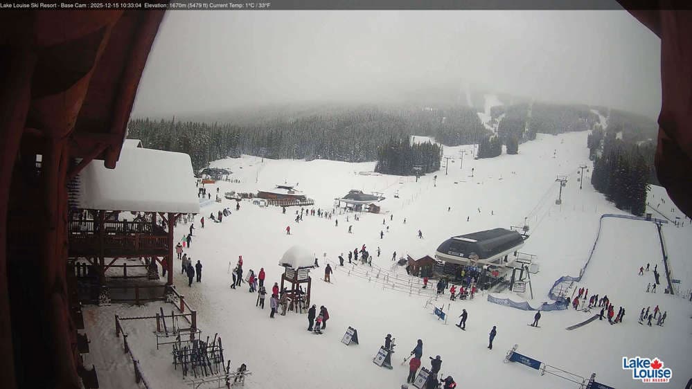 Lake Louise Mountain Base Area Cam