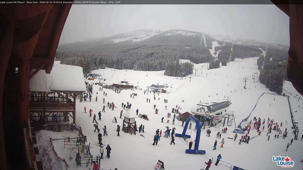 Lake Louise Mountain Base Area Cam