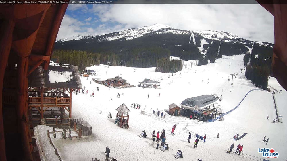 Lake Louise Mountain Base Area Cam