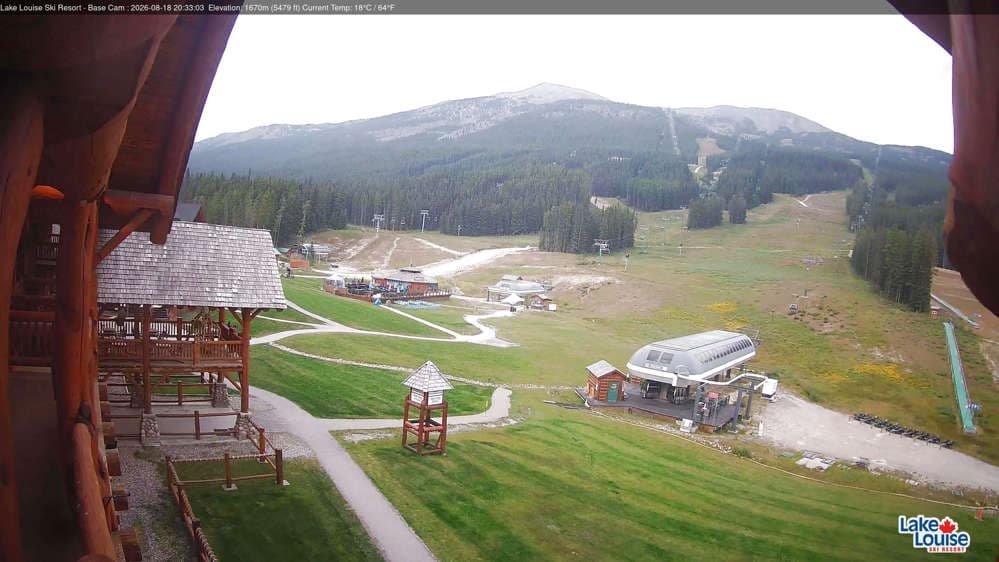Lake Louise Mountain Base Area Cam