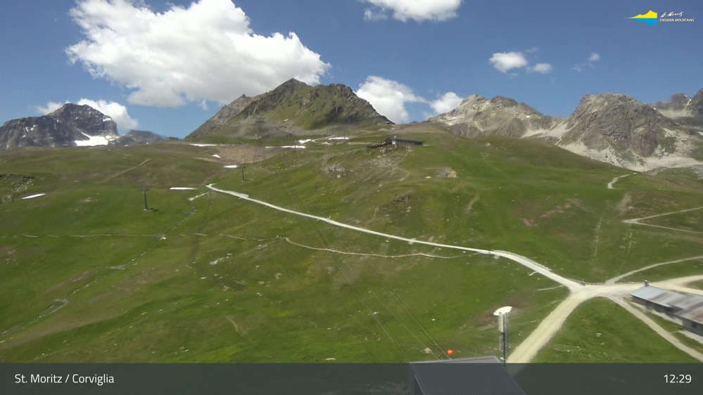 Engadin St. Moritz - Ausblick Richtung Piz Nair