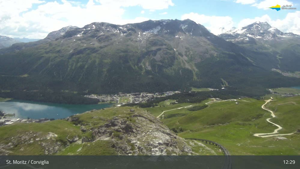 Engadin St. Moritz - Ausblick Richtung St. Moritzersee