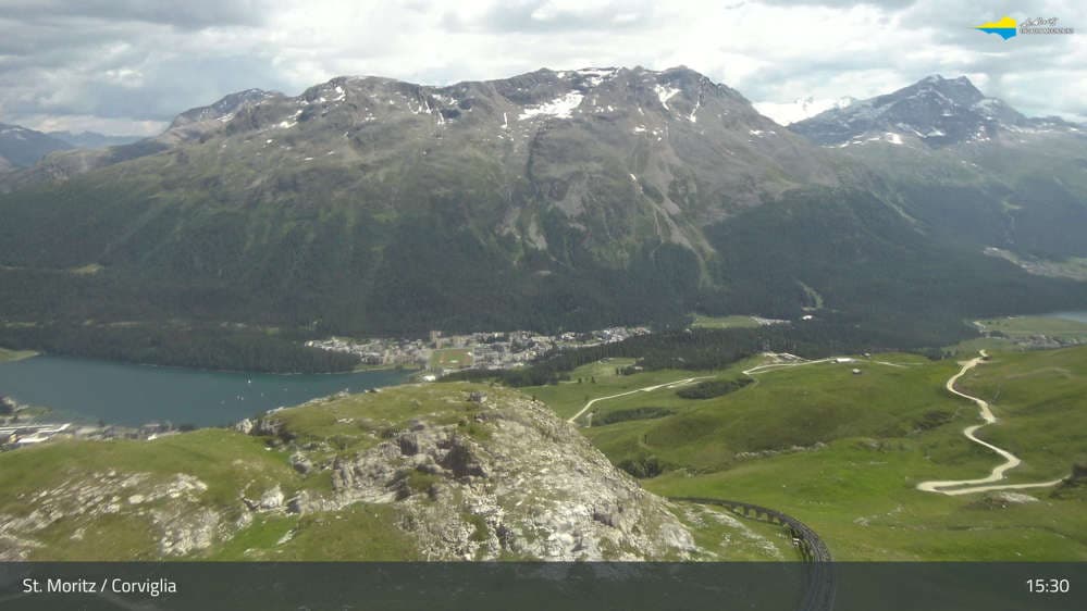 Engadin St. Moritz - Ausblick Richtung St. Moritzersee