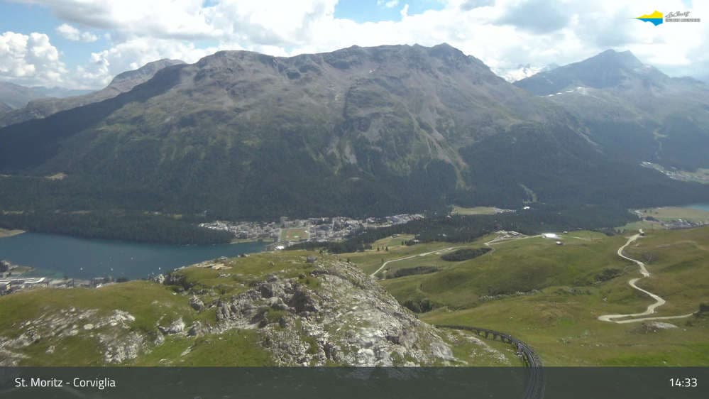 Engadin St. Moritz - Ausblick Richtung St. Moritzersee