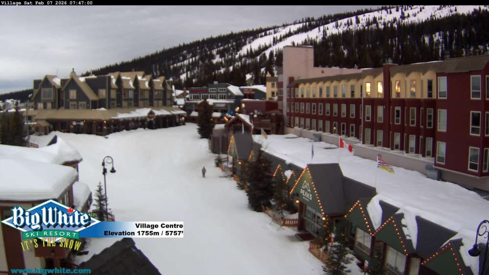 Big White Ski Resort Village Centre Cam
