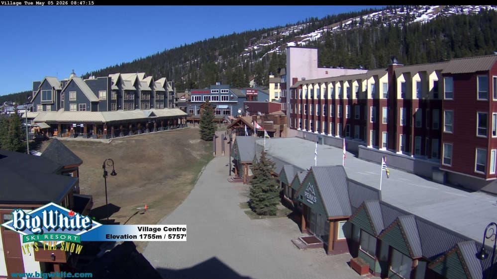 Big White Ski Resort Village Centre Cam