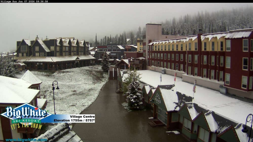 Big White Ski Resort Village Centre Cam