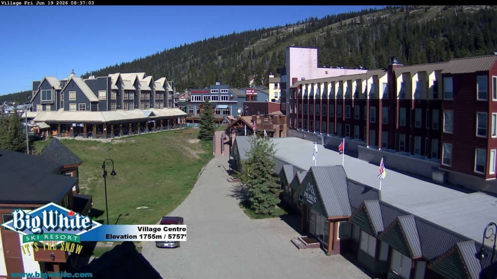 Big White Ski Resort Village Centre Cam