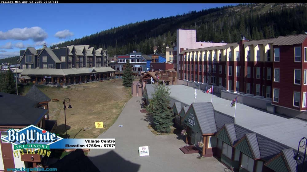 Big White Ski Resort Village Centre Cam