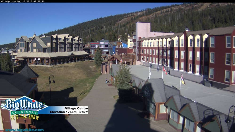 Big White Ski Resort Village Centre Cam