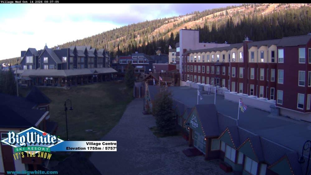 Big White Ski Resort Village Centre Cam