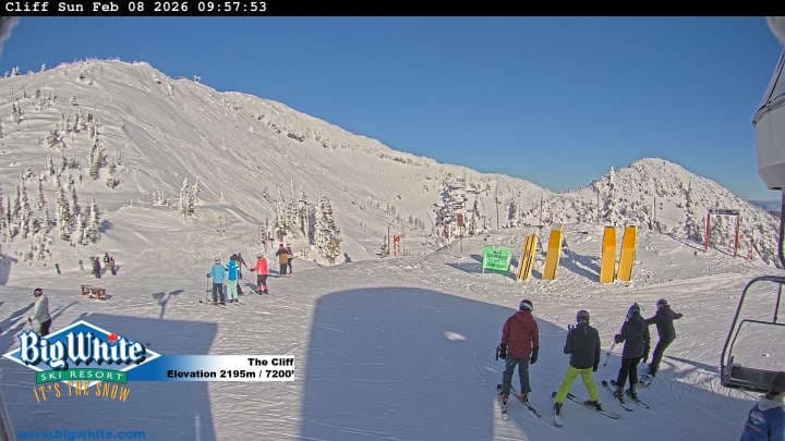 Big White Ski Resort cliff webcam