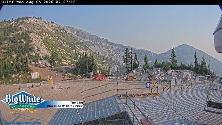 Big White Ski Resort cliff webcam