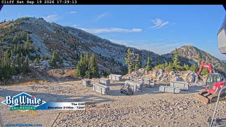 Big White Ski Resort cliff webcam