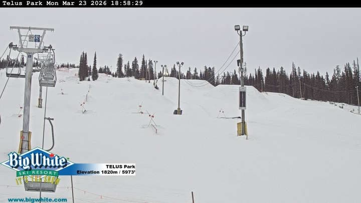 Big White Ski Resort TELUS Park Cam