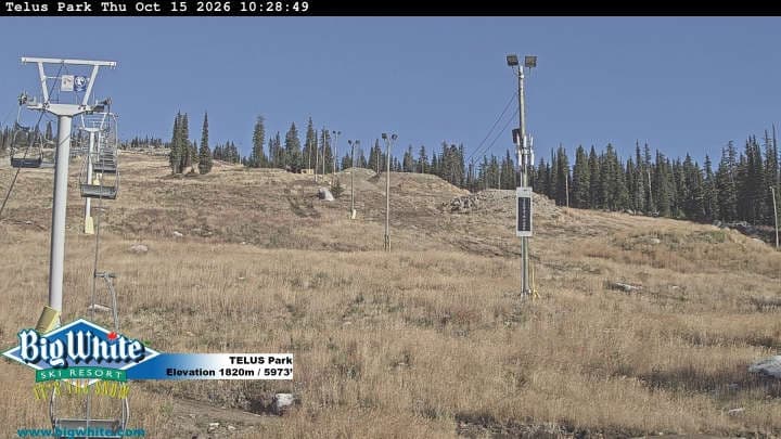 Big White Ski Resort TELUS Park Cam