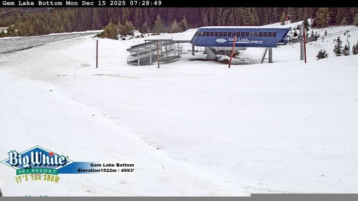Big White Ski Resort Gem Lake Bottom