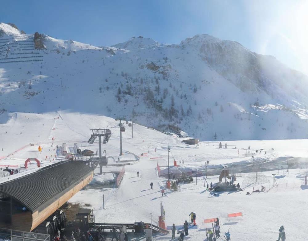 Tignes - Départ télécabine de Tovière