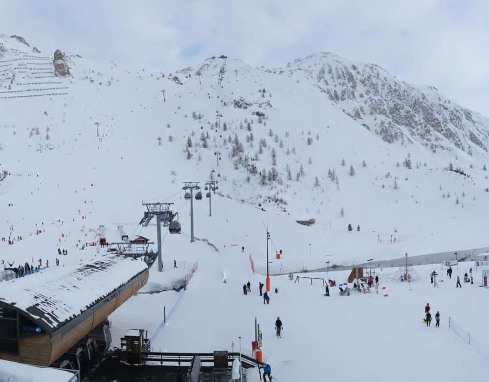 Tignes - Départ télécabine de Tovière