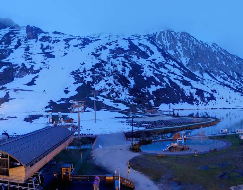 Tignes - Départ télécabine de Tovière