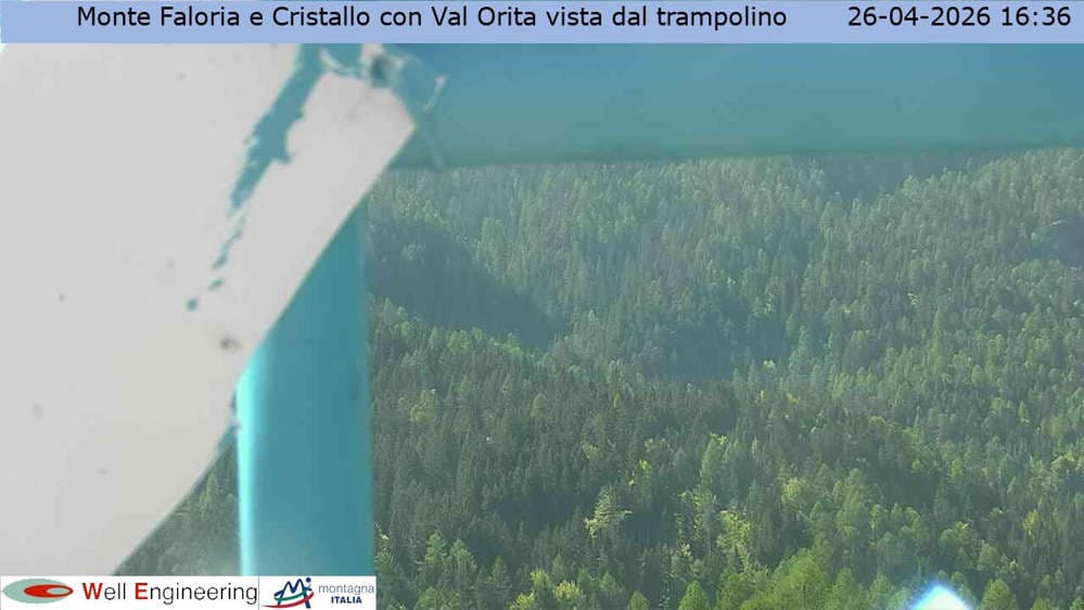 Cortina - Vista Monte Faloria e Cristallo dal trampolino