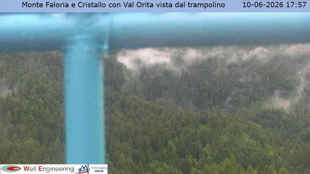 Cortina - Vista Monte Faloria e Cristallo dal trampolino
