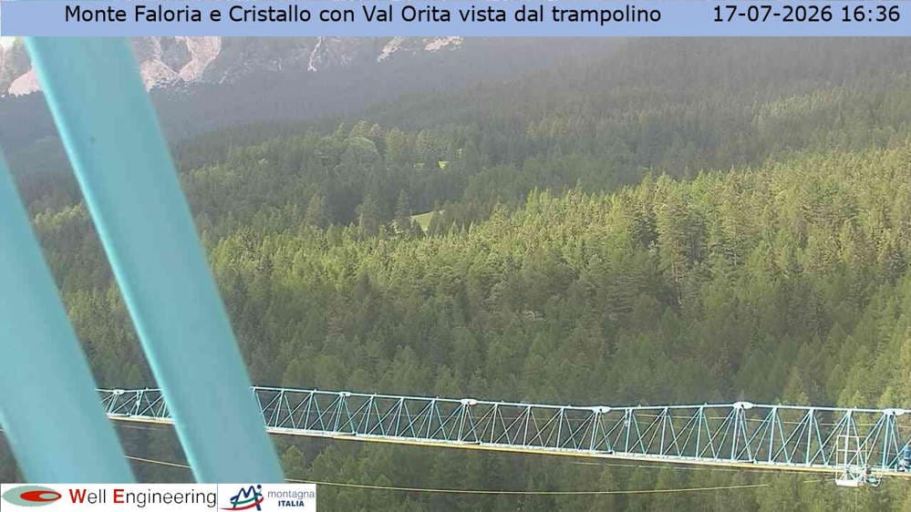 Cortina - Vista Monte Faloria e Cristallo dal trampolino
