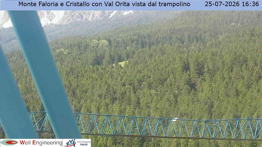 Cortina - Vista Monte Faloria e Cristallo dal trampolino