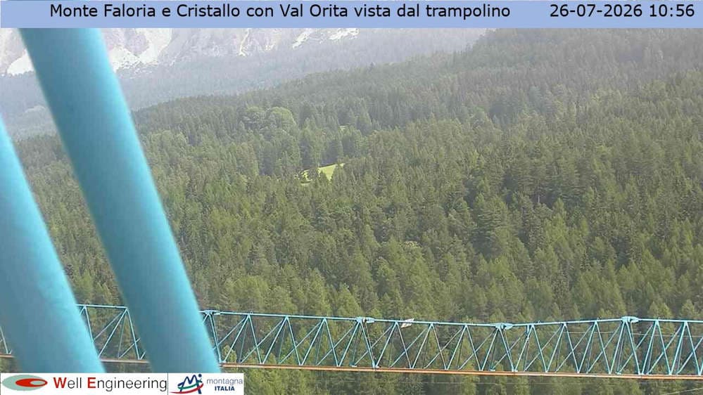 Cortina - Vista Monte Faloria e Cristallo dal trampolino
