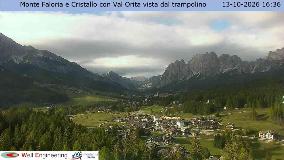 Cortina - Vista Monte Faloria e Cristallo dal trampolino