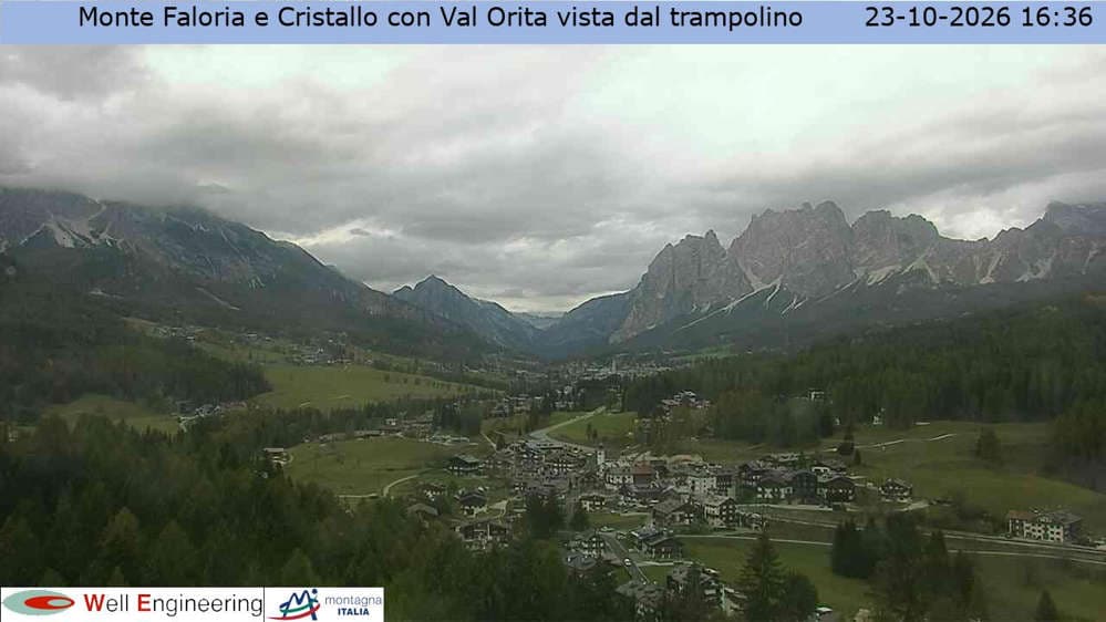 Cortina - Vista Monte Faloria e Cristallo dal trampolino