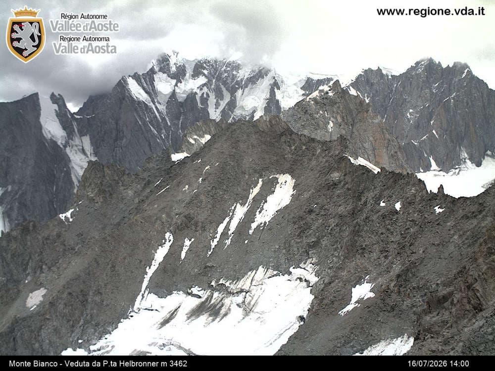Courmayeur - Monte Bianco - Veduta da Punta Helbronner
