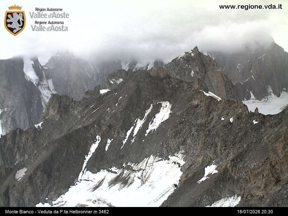 Courmayeur - Monte Bianco - Veduta da Punta Helbronner