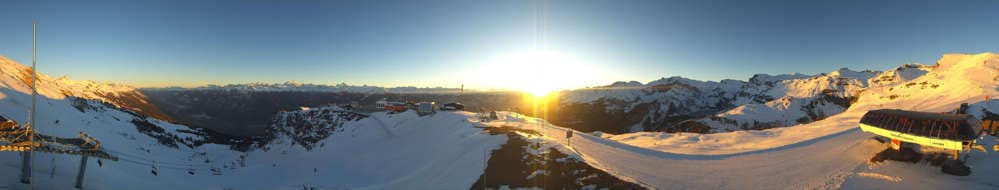 Crans Montana - Panoramablick Skigebiet