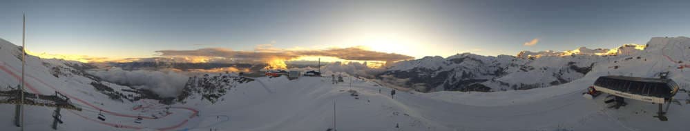 Crans Montana - Panoramablick Skigebiet