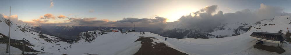 Crans Montana - Panoramablick Skigebiet
