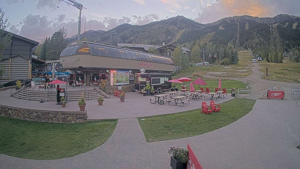 Jackson Hole - Base of Bridger Gondola Webcam